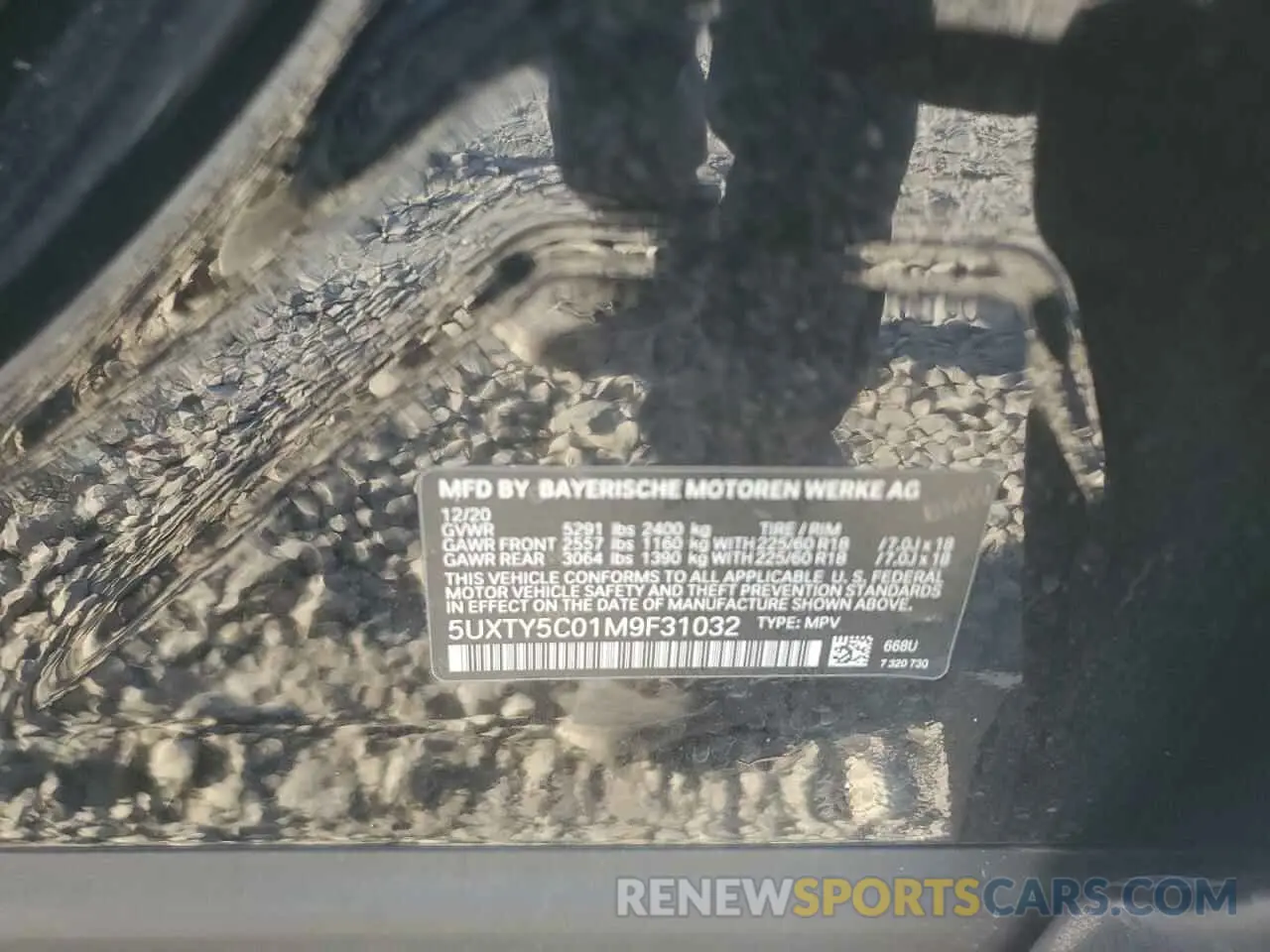 13 fotografías del automóvil dañado 5UXTY5C01M9F31032 BMW X3 2021