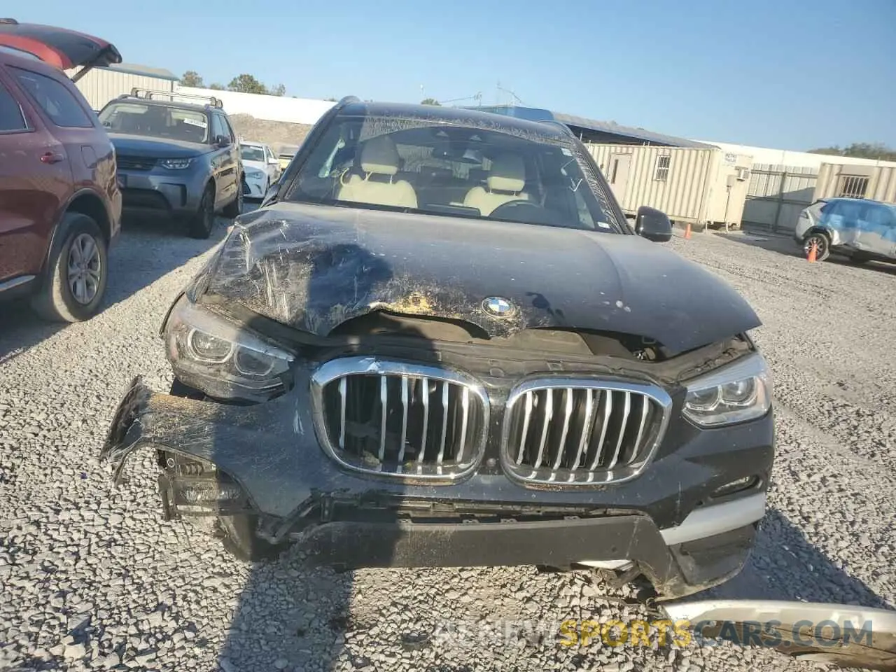 5 fotografías del automóvil dañado 5UXTY5C01M9F31032 BMW X3 2021