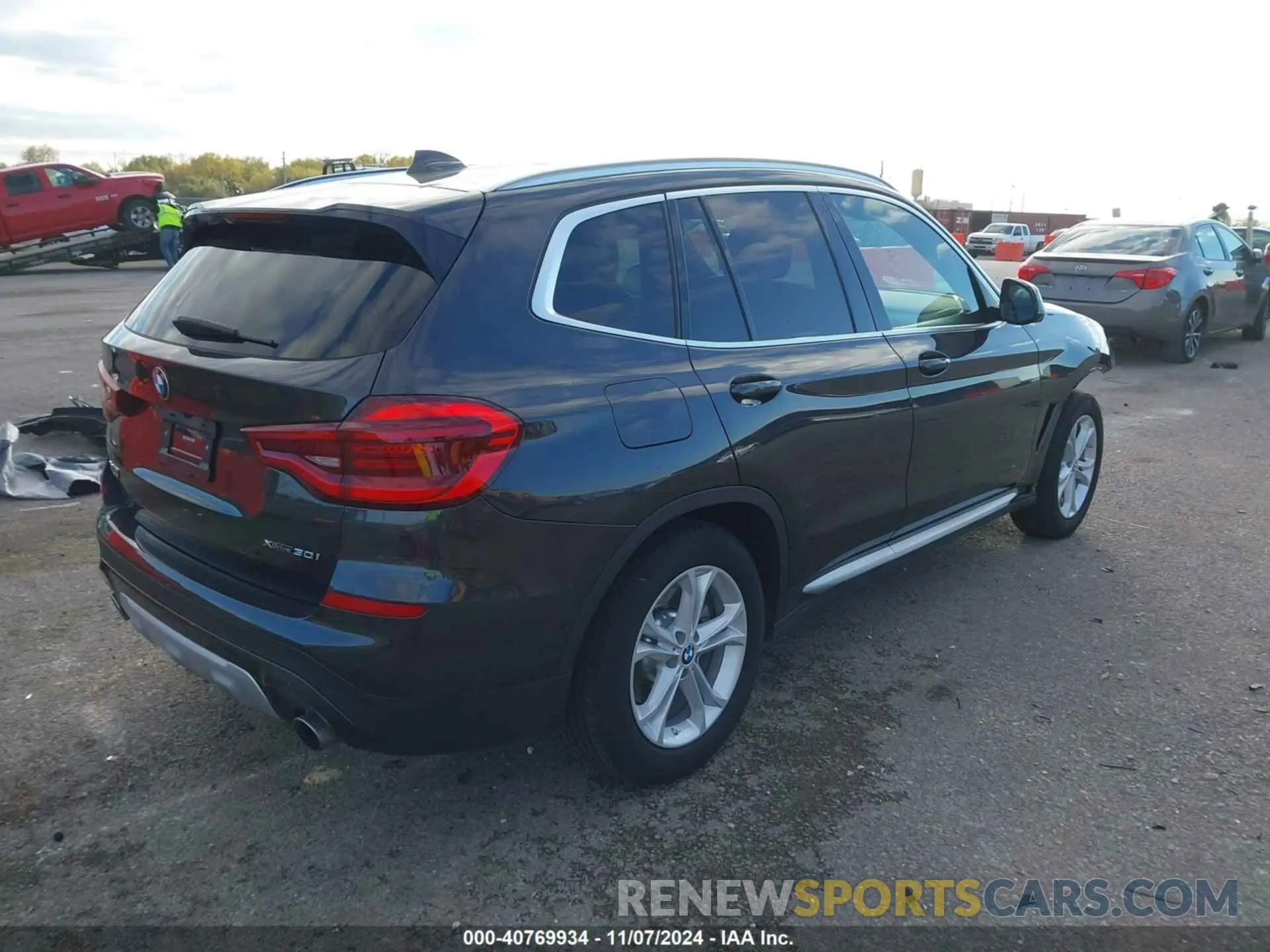 4 fotografías del automóvil dañado 5UXTY5C01M9F33198 BMW X3 2021