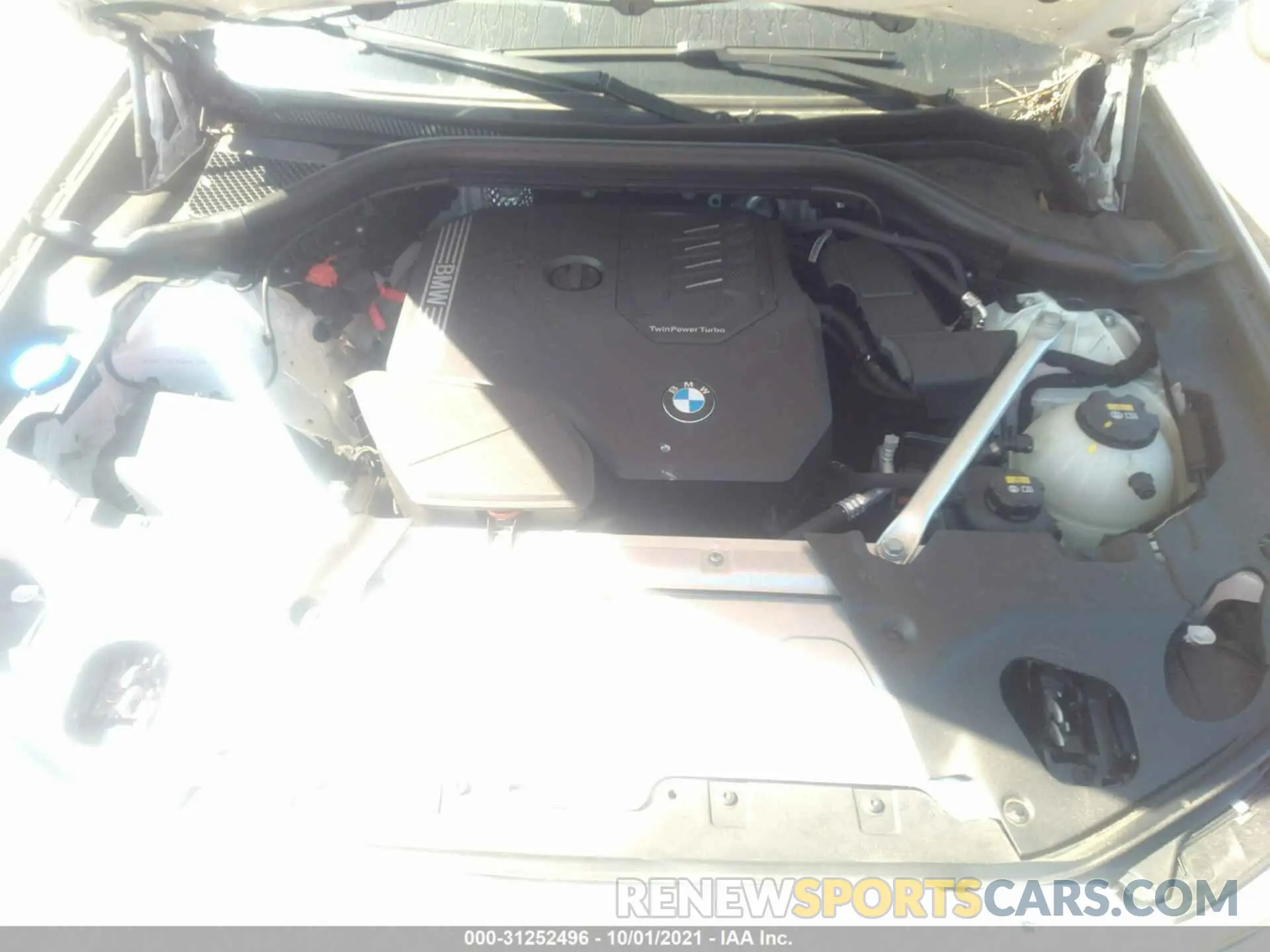 10 fotografías del automóvil dañado 5UXTY5C01M9G30949 BMW X3 2021