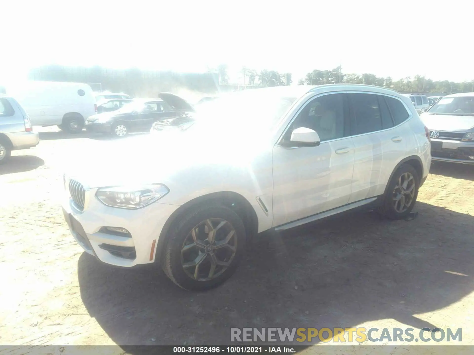 2 fotografías del automóvil dañado 5UXTY5C01M9G30949 BMW X3 2021
