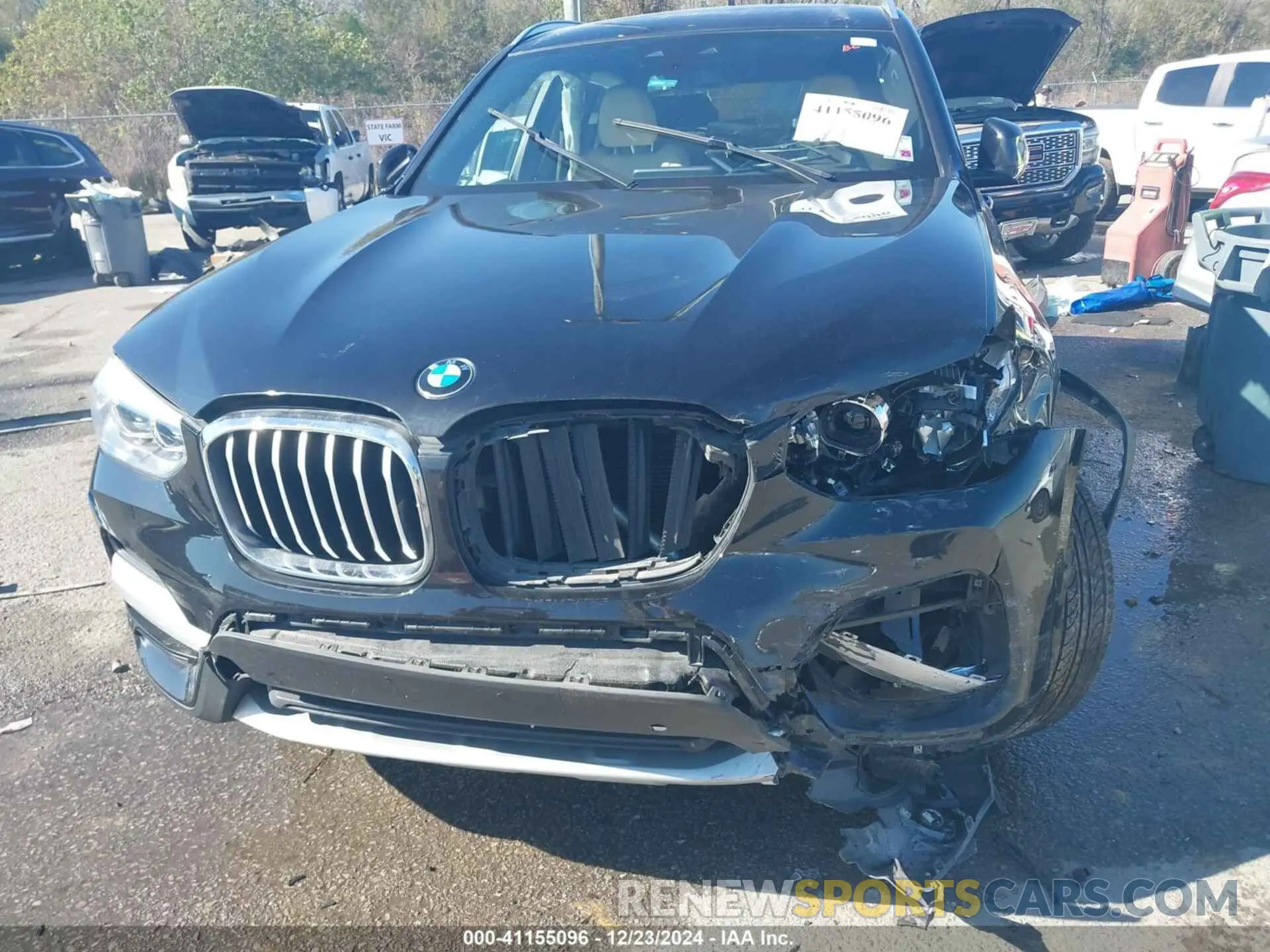 6 fotografías del automóvil dañado 5UXTY5C01M9H28900 BMW X3 2021