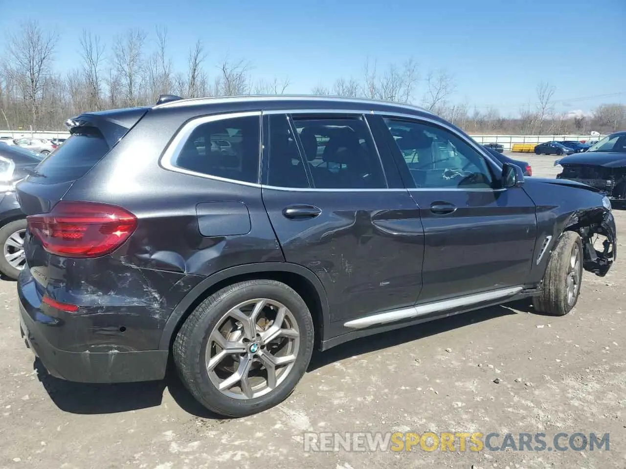 3 fotografías del automóvil dañado 5UXTY5C01M9H95240 BMW X3 2021