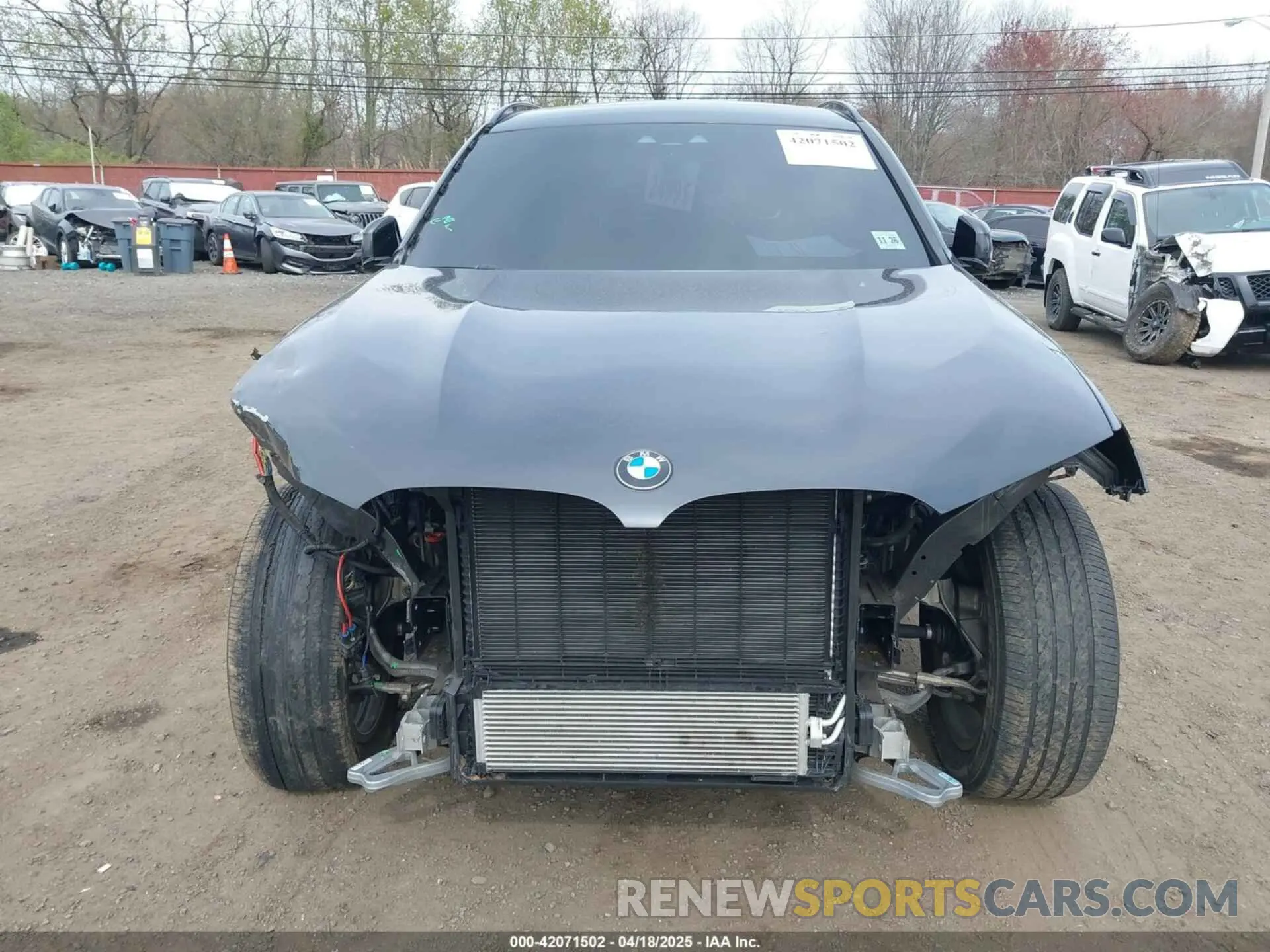 12 fotografías del automóvil dañado 5UXTY5C02M9E19758 BMW X3 2021