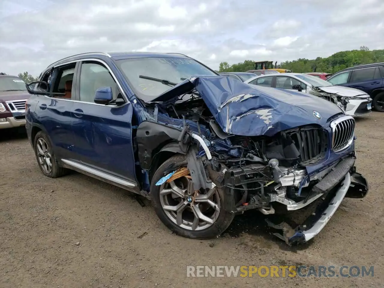1 fotografías del automóvil dañado 5UXTY5C02M9E34177 BMW X3 2021