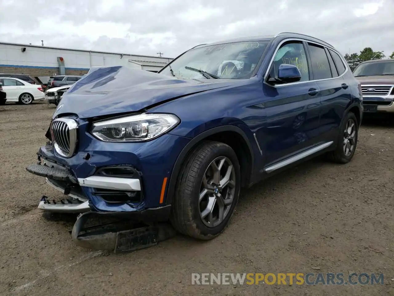 2 fotografías del automóvil dañado 5UXTY5C02M9E34177 BMW X3 2021