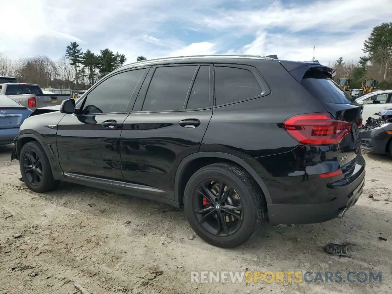 2 fotografías del automóvil dañado 5UXTY5C02M9F30990 BMW X3 2021