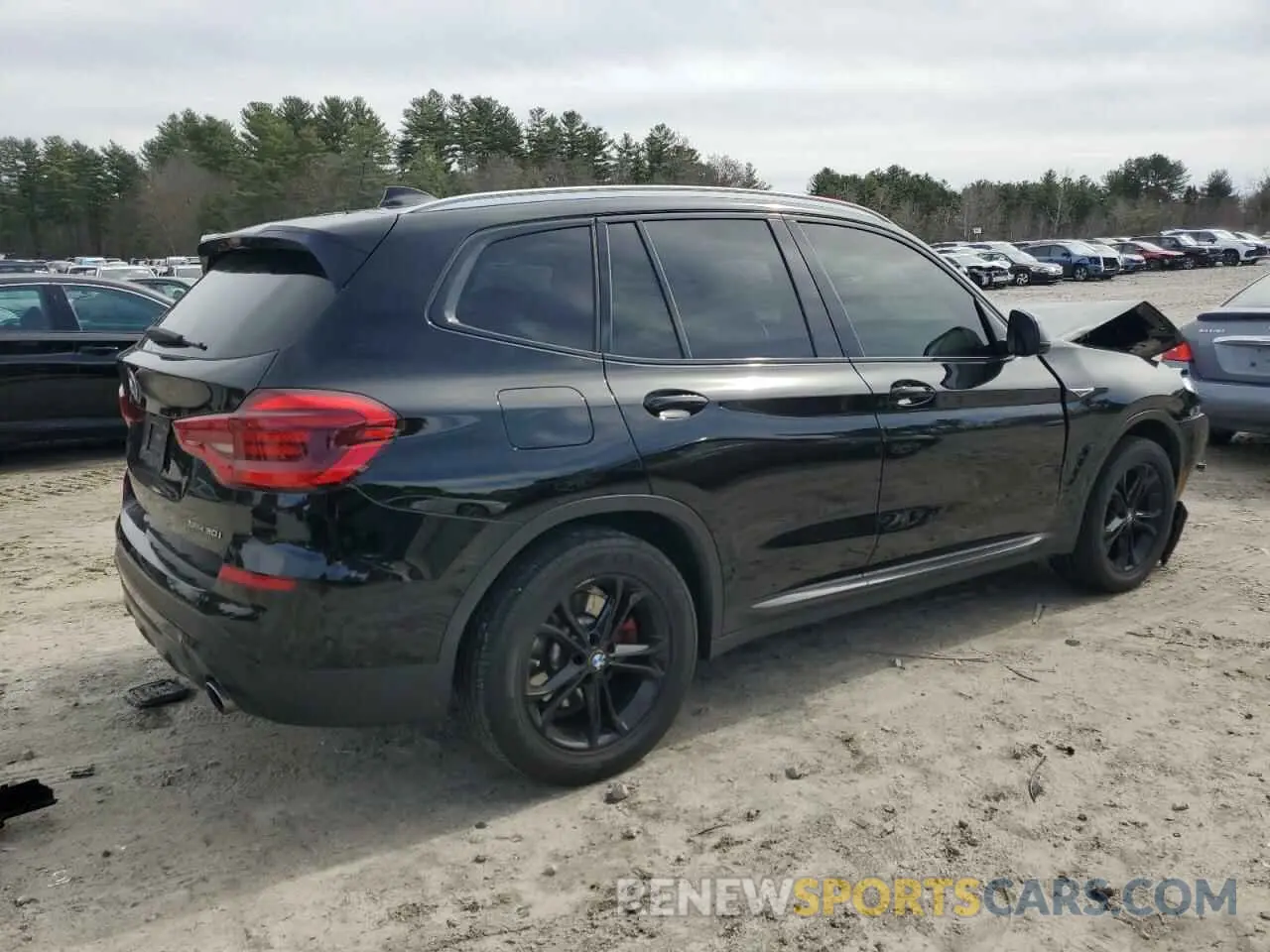 3 fotografías del automóvil dañado 5UXTY5C02M9F30990 BMW X3 2021