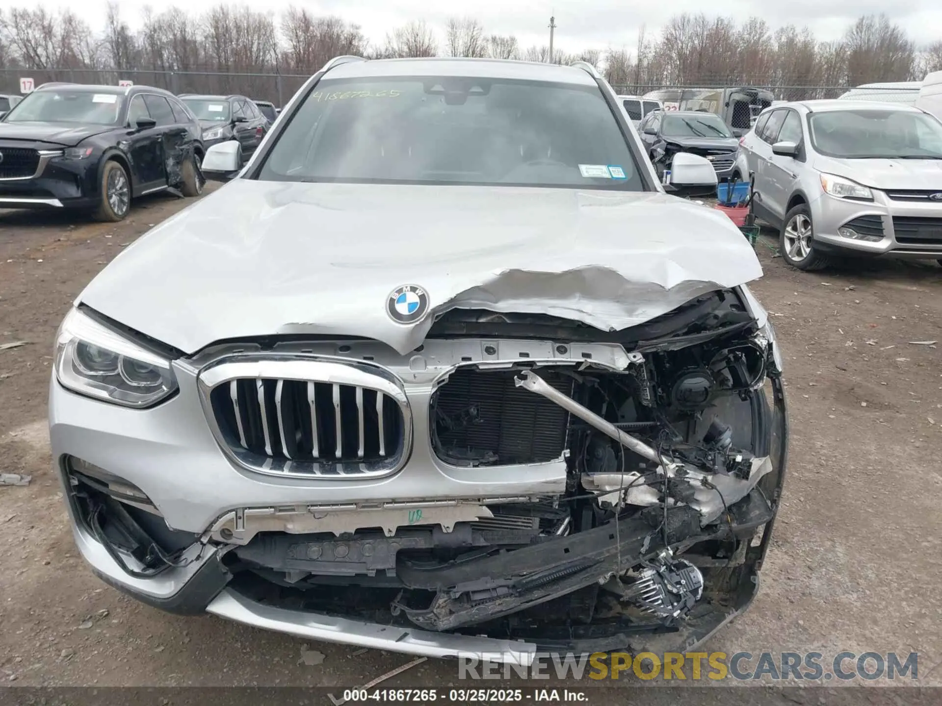 12 fotografías del automóvil dañado 5UXTY5C02M9F46381 BMW X3 2021