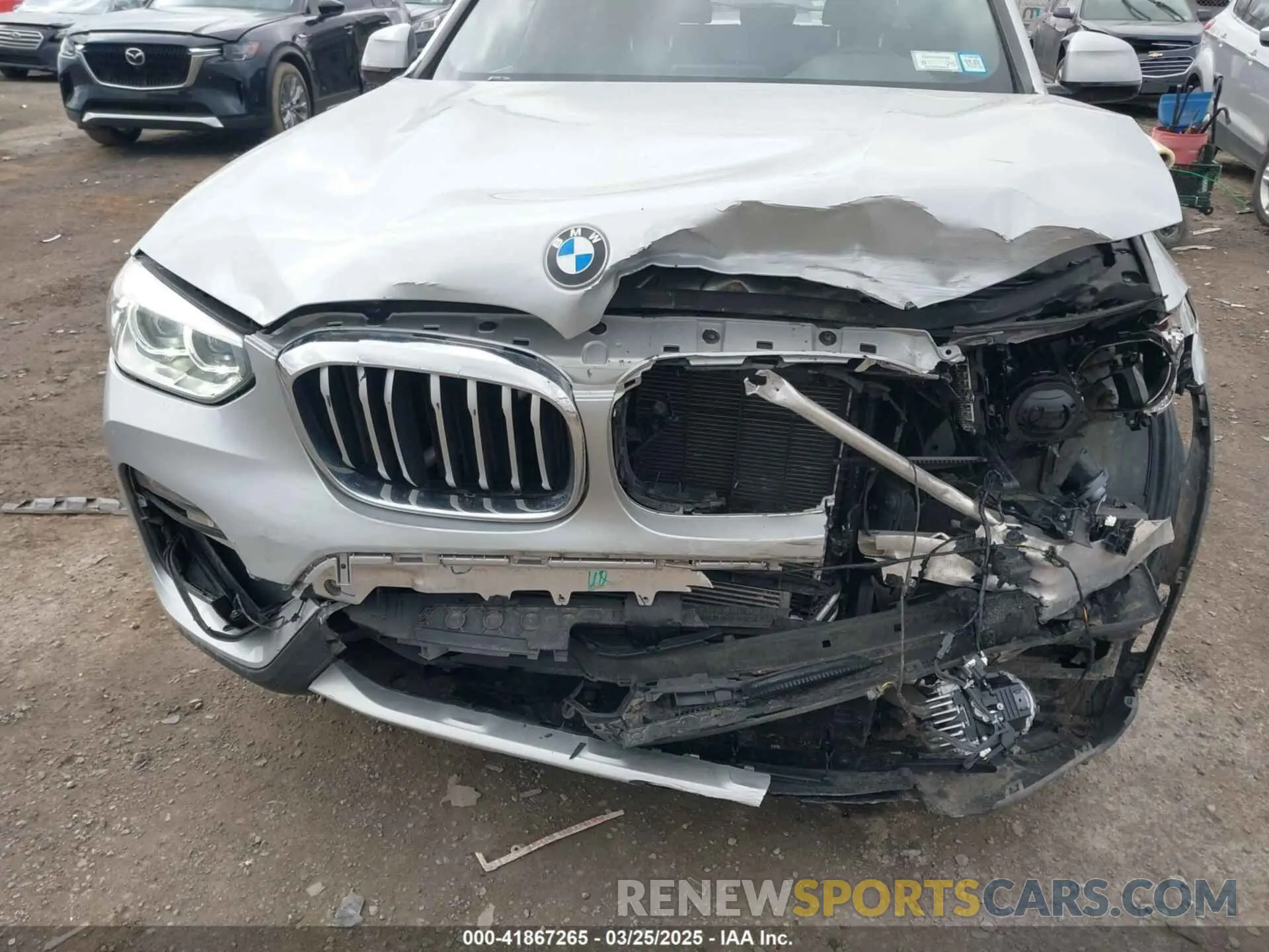 17 fotografías del automóvil dañado 5UXTY5C02M9F46381 BMW X3 2021