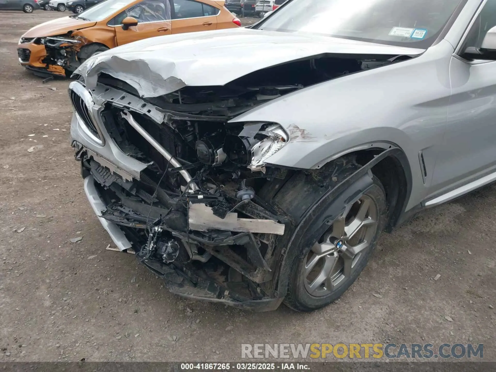 6 fotografías del automóvil dañado 5UXTY5C02M9F46381 BMW X3 2021