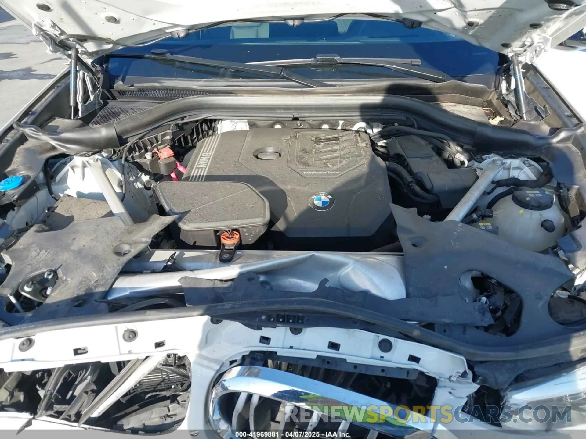 10 fotografías del automóvil dañado 5UXTY5C02M9G99794 BMW X3 2021