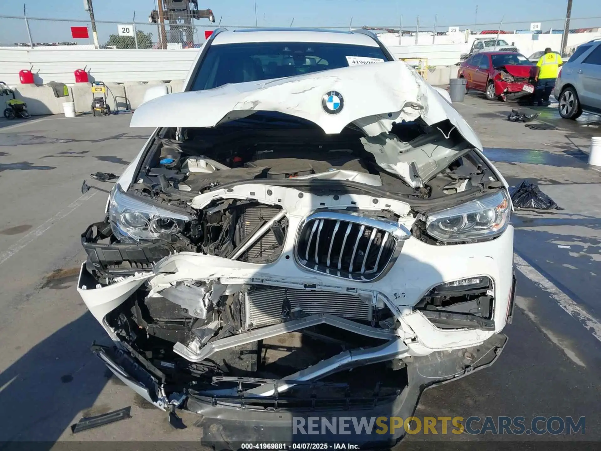 12 fotografías del automóvil dañado 5UXTY5C02M9G99794 BMW X3 2021