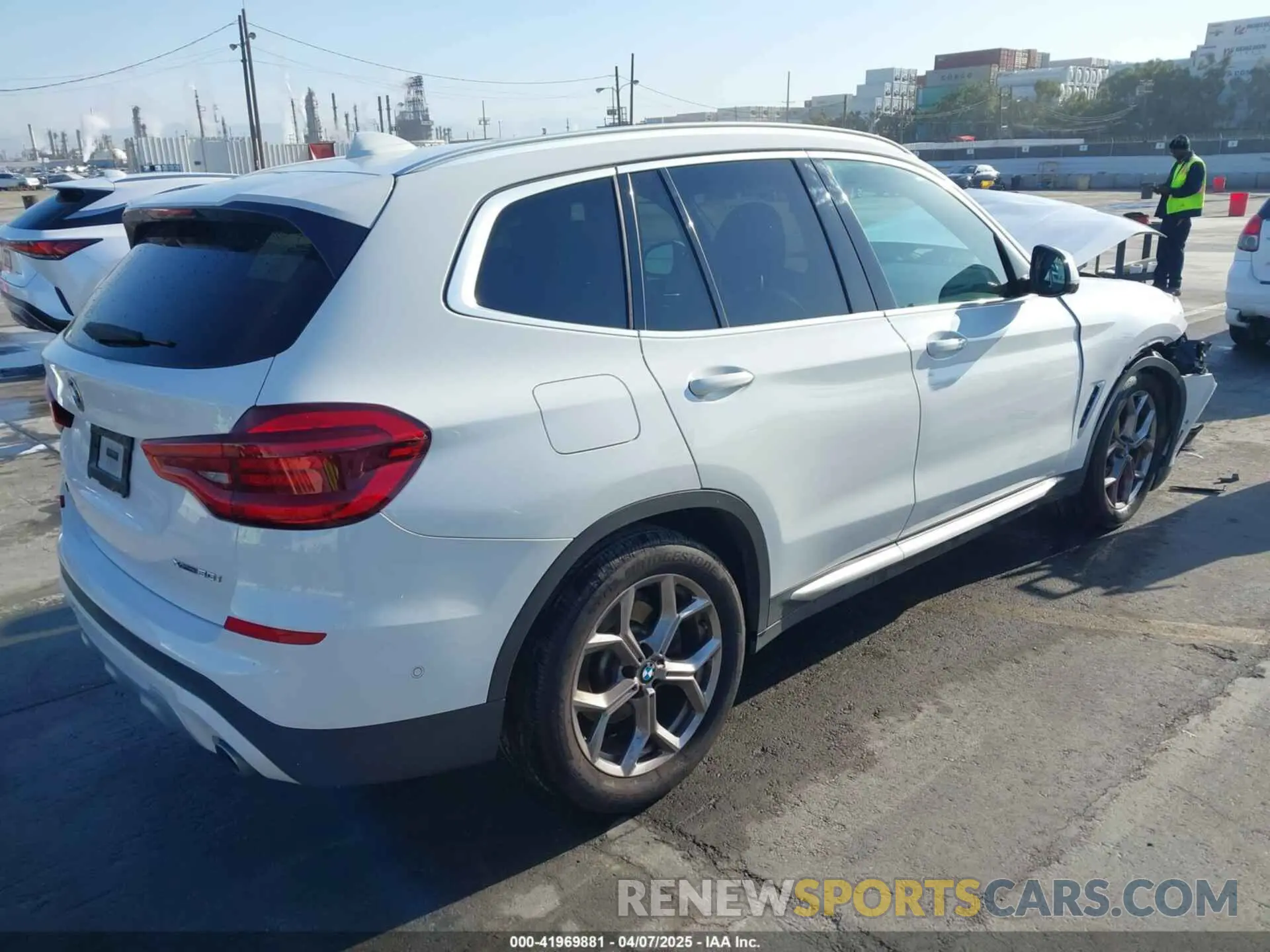 4 fotografías del automóvil dañado 5UXTY5C02M9G99794 BMW X3 2021