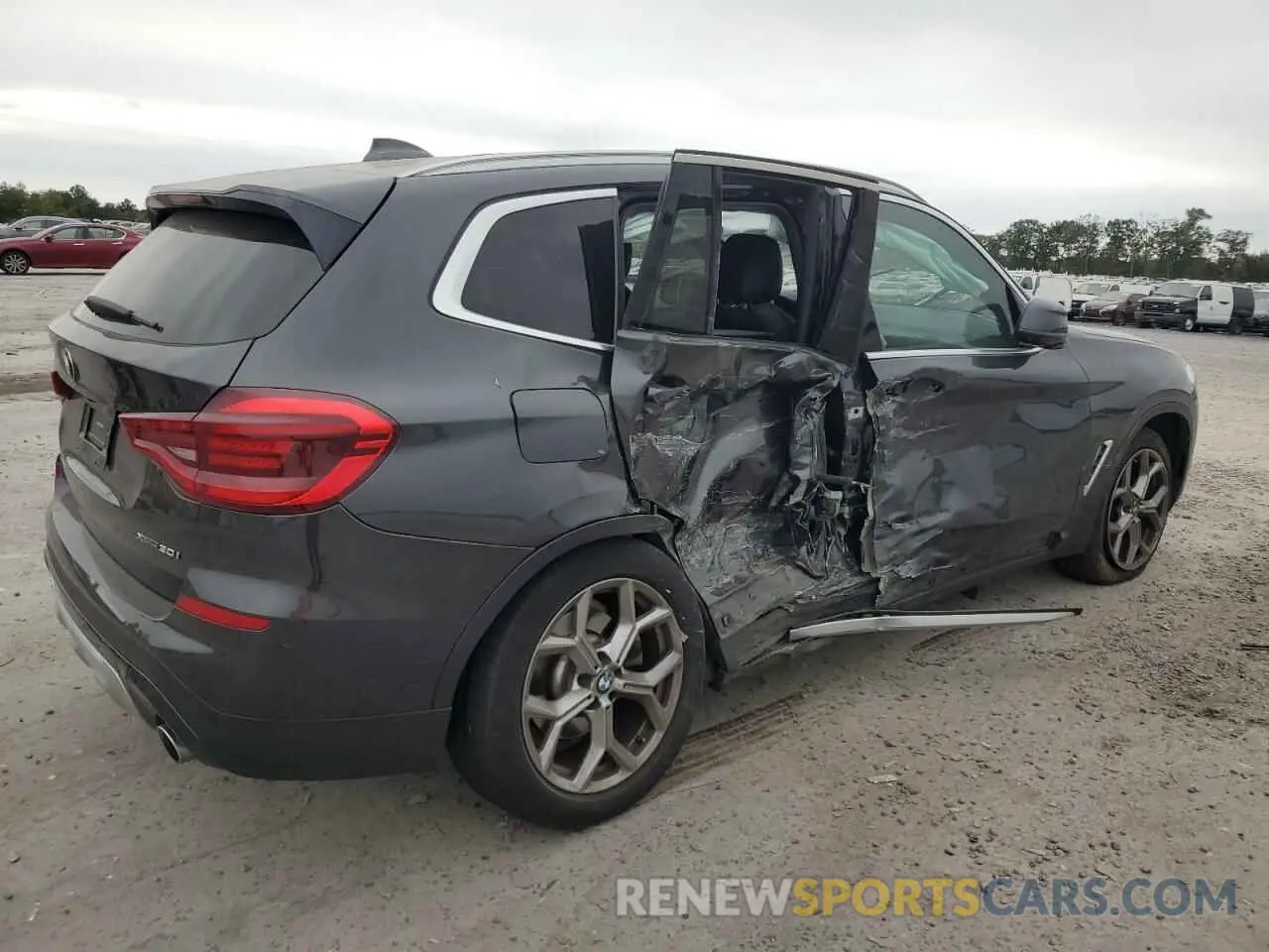 3 fotografías del automóvil dañado 5UXTY5C02M9H30624 BMW X3 2021