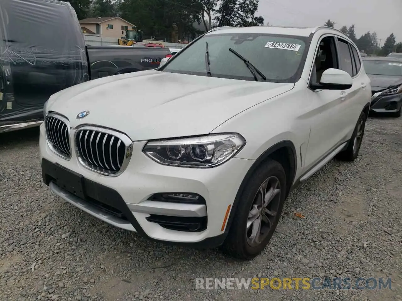 2 fotografías del automóvil dañado 5UXTY5C02M9H84666 BMW X3 2021