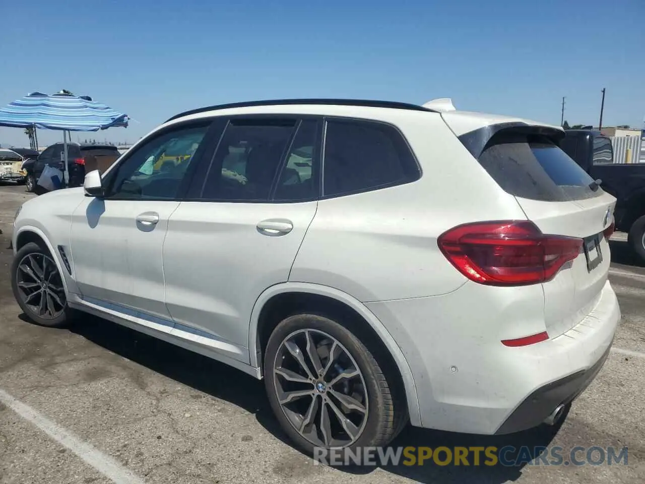 2 fotografías del automóvil dañado 5UXTY5C03M9E84599 BMW X3 2021