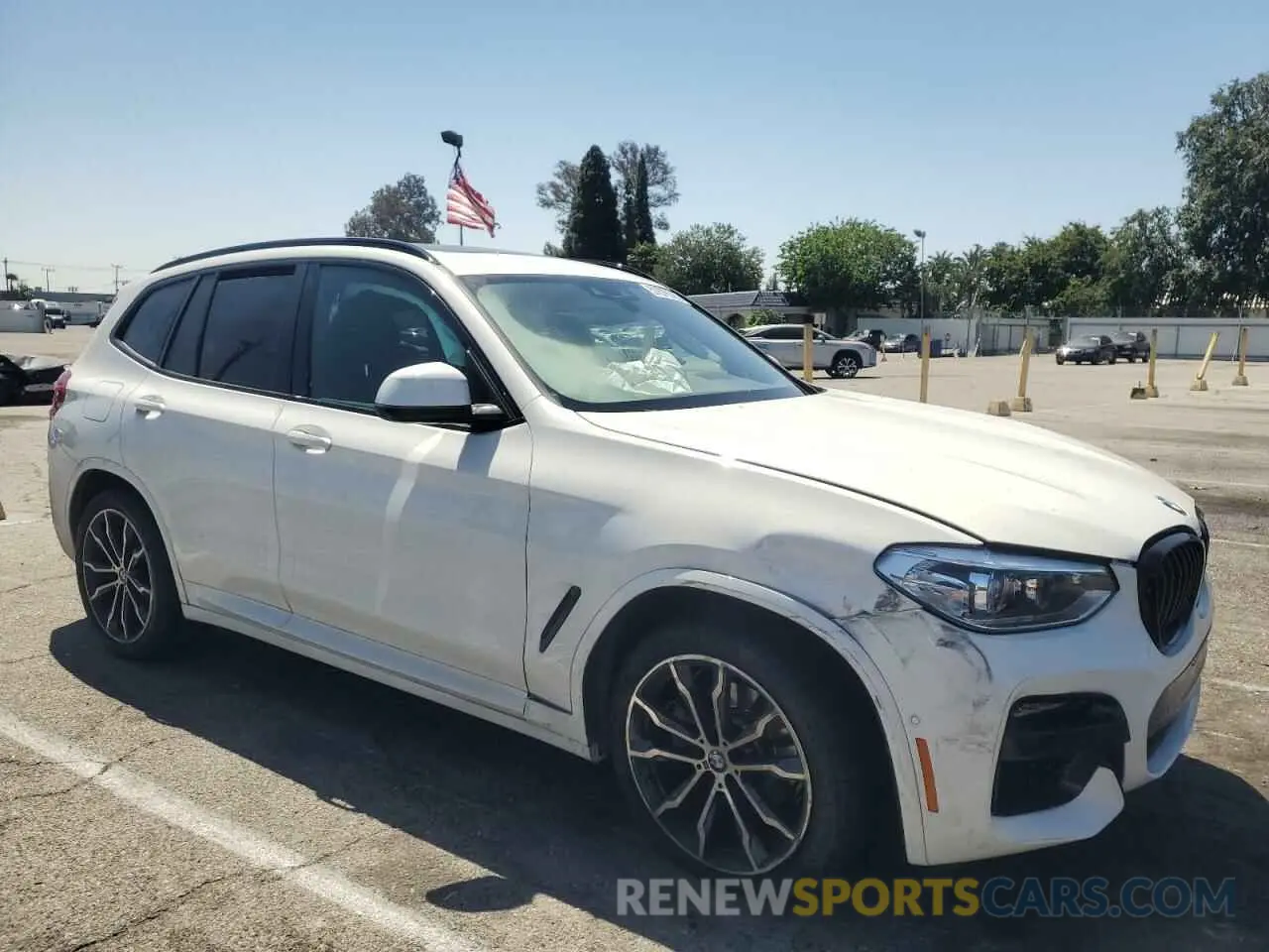 4 fotografías del automóvil dañado 5UXTY5C03M9E84599 BMW X3 2021
