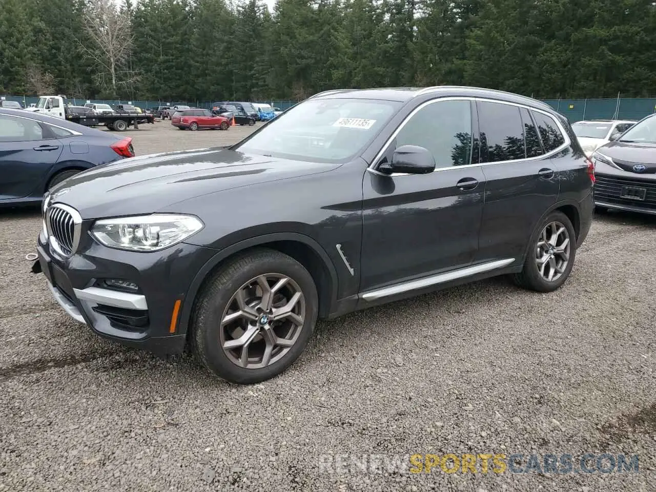 1 fotografías del automóvil dañado 5UXTY5C03M9E91245 BMW X3 2021
