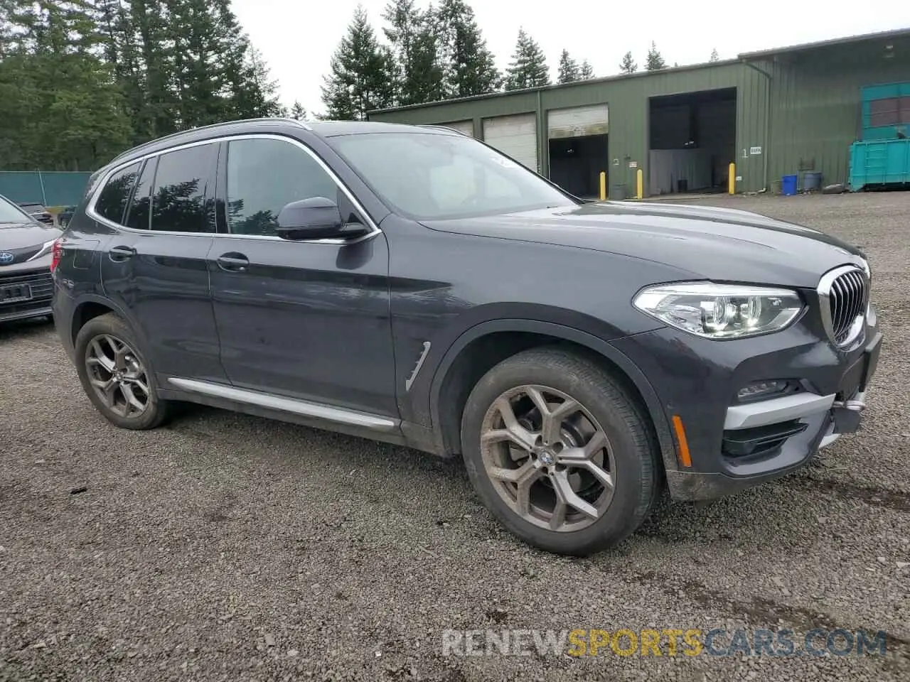 4 fotografías del automóvil dañado 5UXTY5C03M9E91245 BMW X3 2021