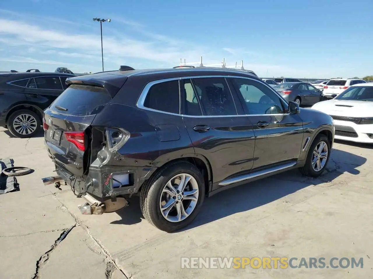 3 fotografías del automóvil dañado 5UXTY5C04M9F47760 BMW X3 2021