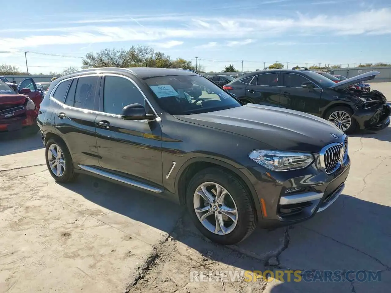 4 fotografías del automóvil dañado 5UXTY5C04M9F47760 BMW X3 2021