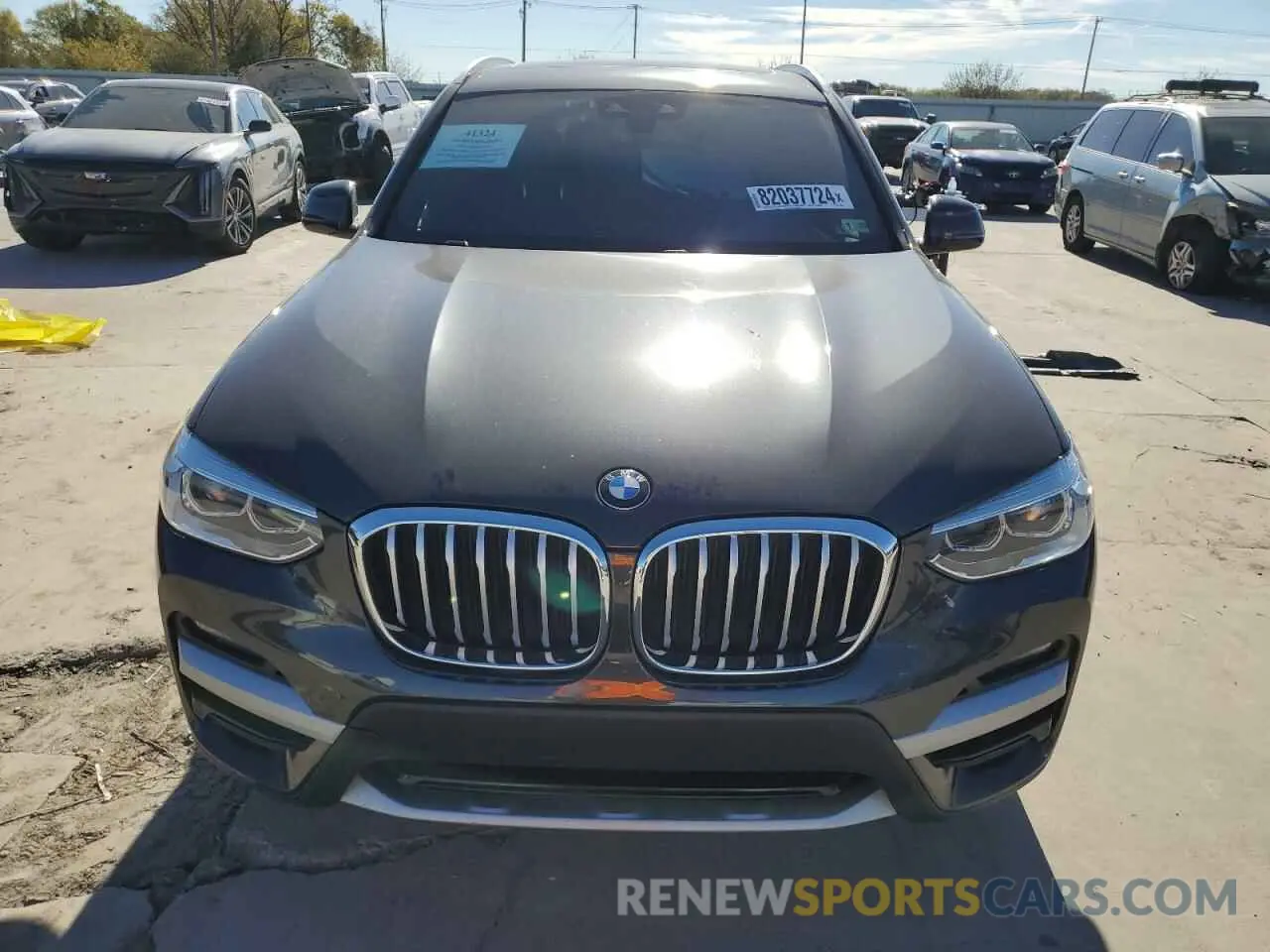 5 fotografías del automóvil dañado 5UXTY5C04M9F47760 BMW X3 2021