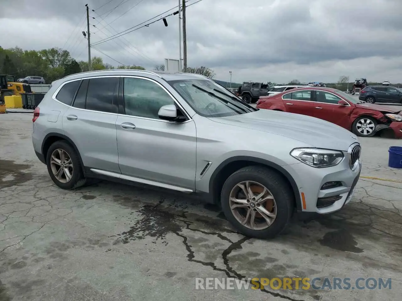 4 fotografías del automóvil dañado 5UXTY5C04M9F88079 BMW X3 2021