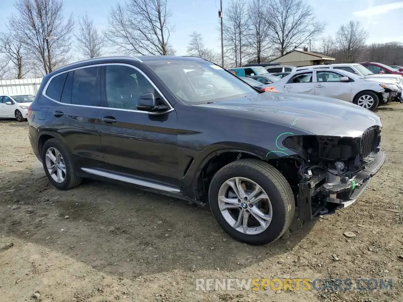 4 fotografías del automóvil dañado 5UXTY5C04M9G41041 BMW X3 2021