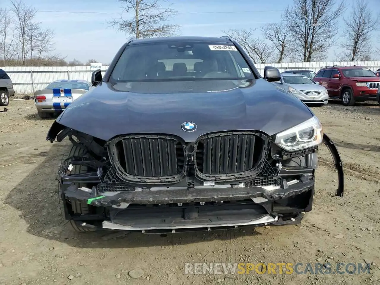 5 fotografías del automóvil dañado 5UXTY5C04M9G41041 BMW X3 2021