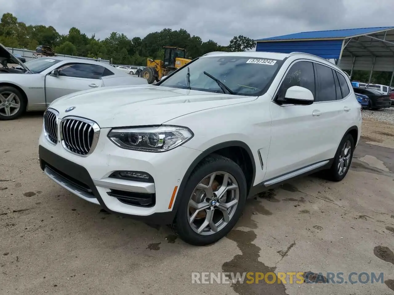 2 fotografías del automóvil dañado 5UXTY5C05M9D71432 BMW X3 2021