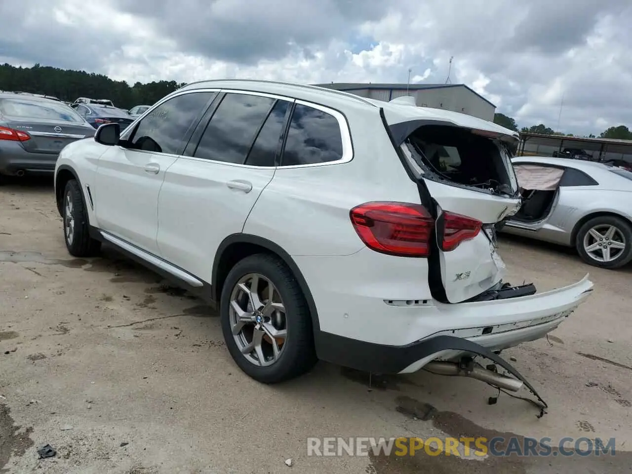 3 fotografías del automóvil dañado 5UXTY5C05M9D71432 BMW X3 2021