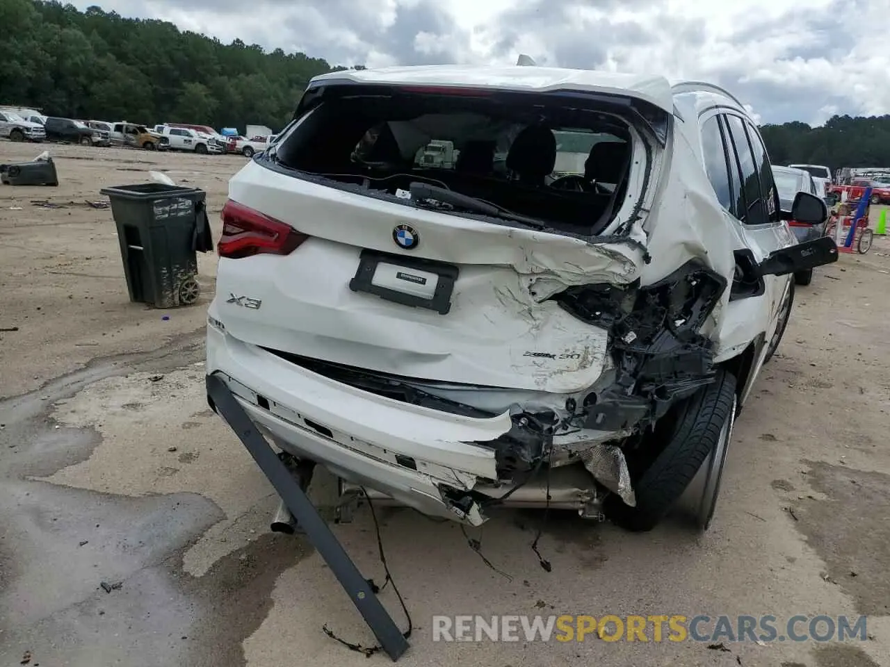 9 fotografías del automóvil dañado 5UXTY5C05M9D71432 BMW X3 2021