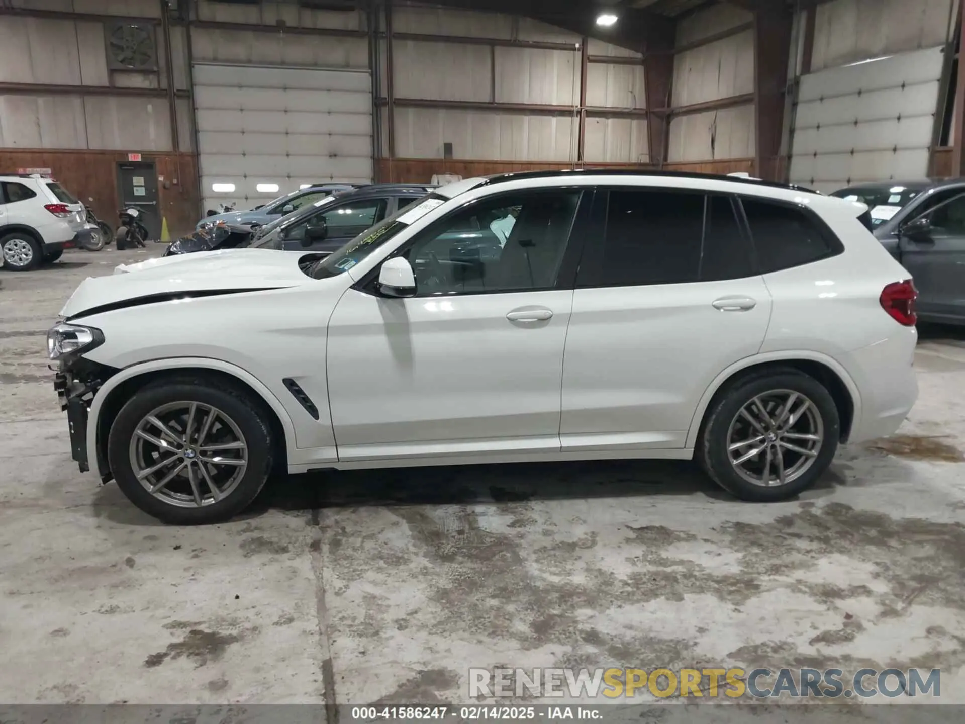 14 fotografías del automóvil dañado 5UXTY5C05M9E25232 BMW X3 2021