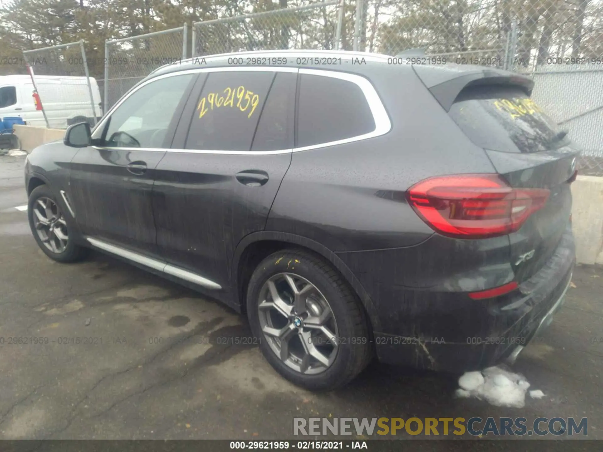 3 fotografías del automóvil dañado 5UXTY5C05M9F57312 BMW X3 2021