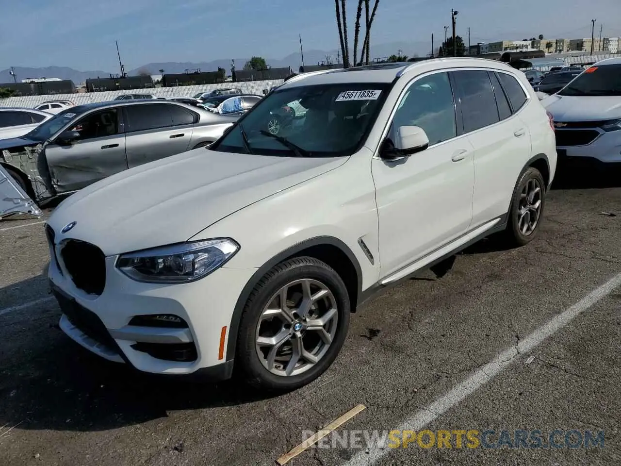 1 fotografías del automóvil dañado 5UXTY5C05M9F57732 BMW X3 2021
