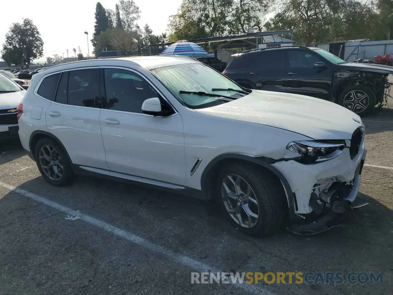 4 fotografías del automóvil dañado 5UXTY5C05M9F57732 BMW X3 2021