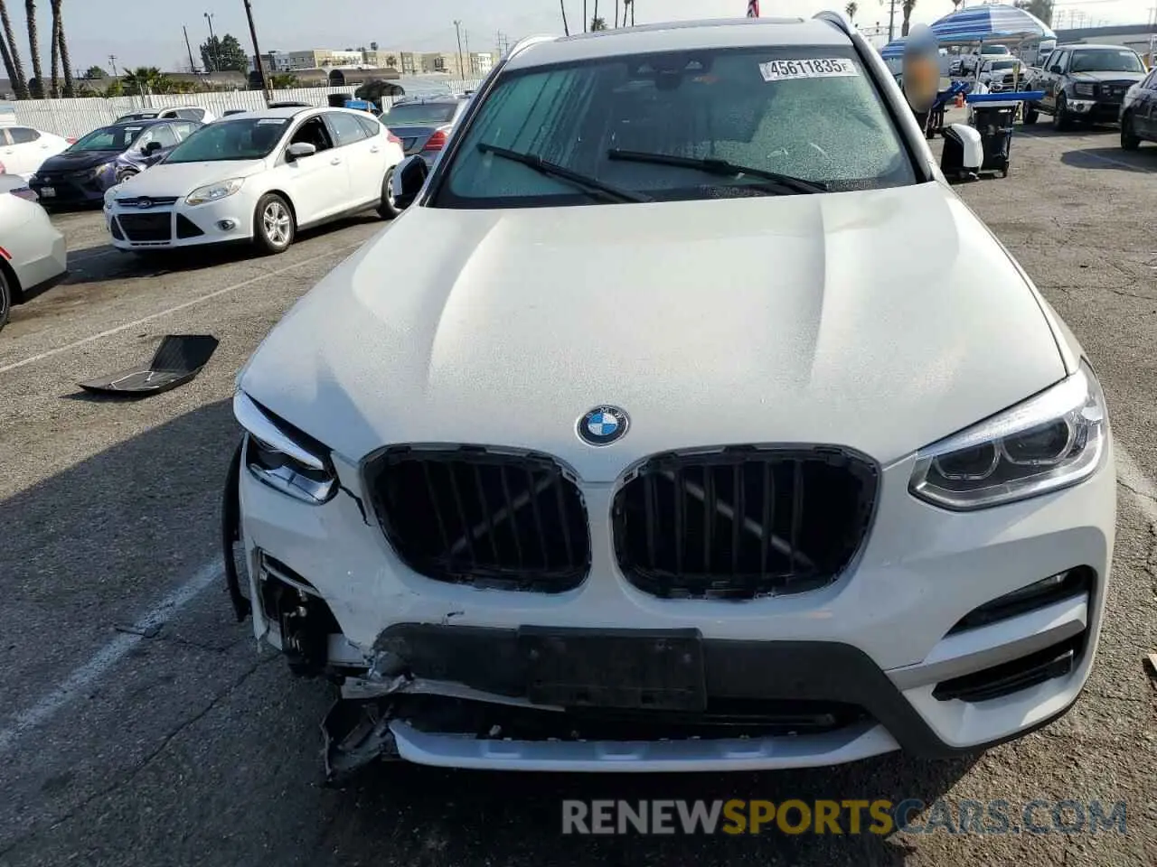 5 fotografías del automóvil dañado 5UXTY5C05M9F57732 BMW X3 2021