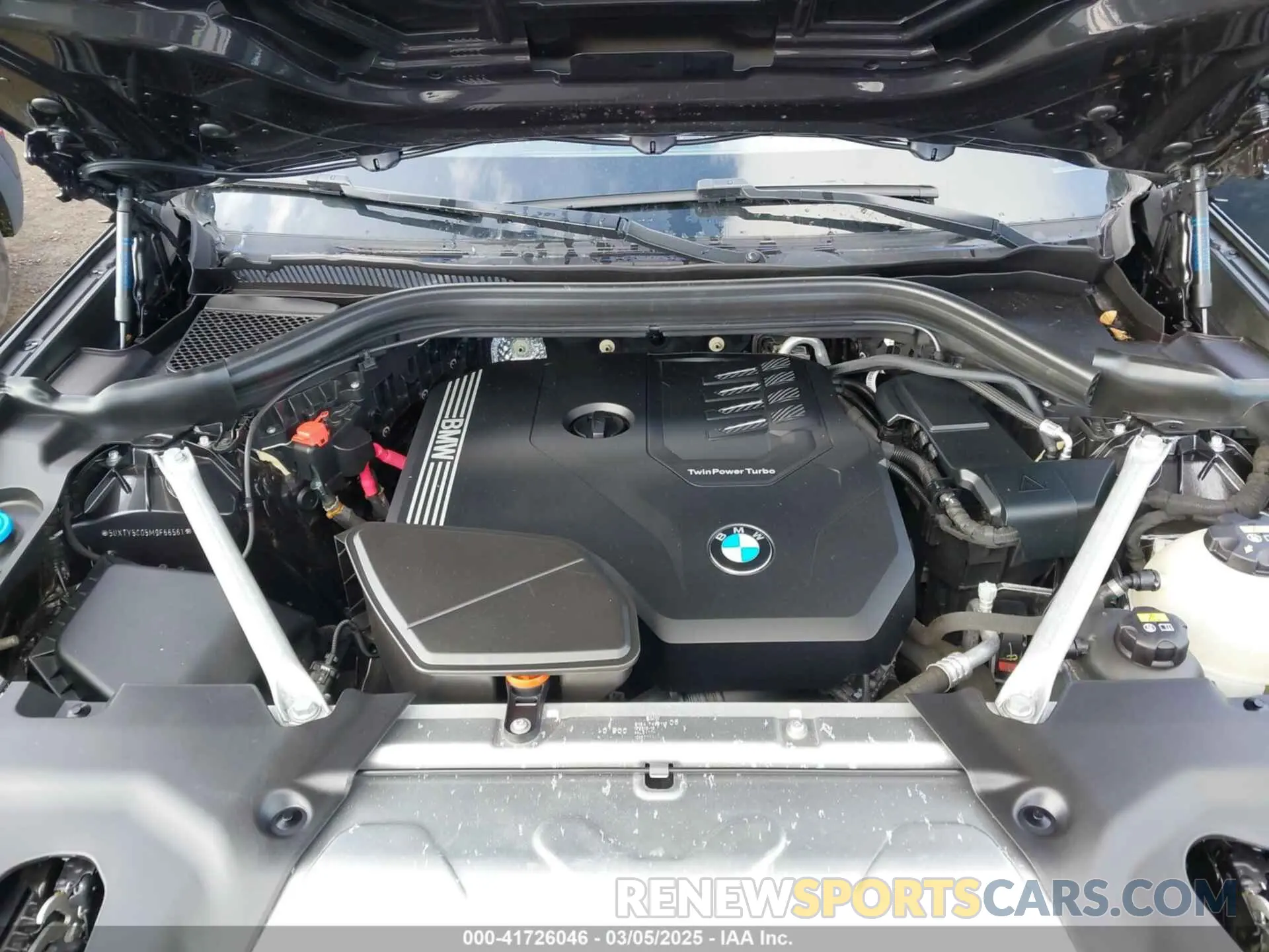 10 fotografías del automóvil dañado 5UXTY5C05M9F66561 BMW X3 2021
