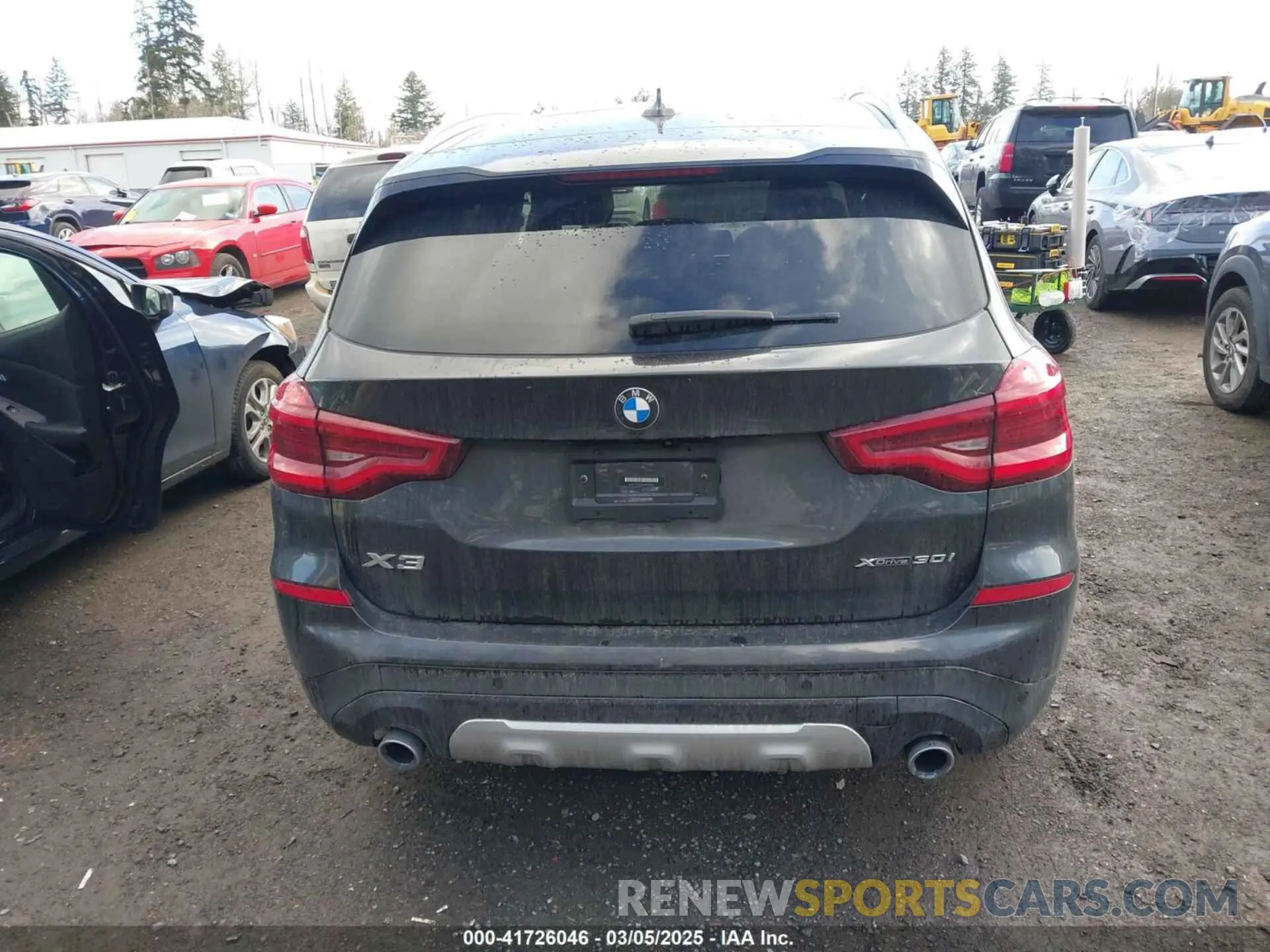 16 fotografías del automóvil dañado 5UXTY5C05M9F66561 BMW X3 2021