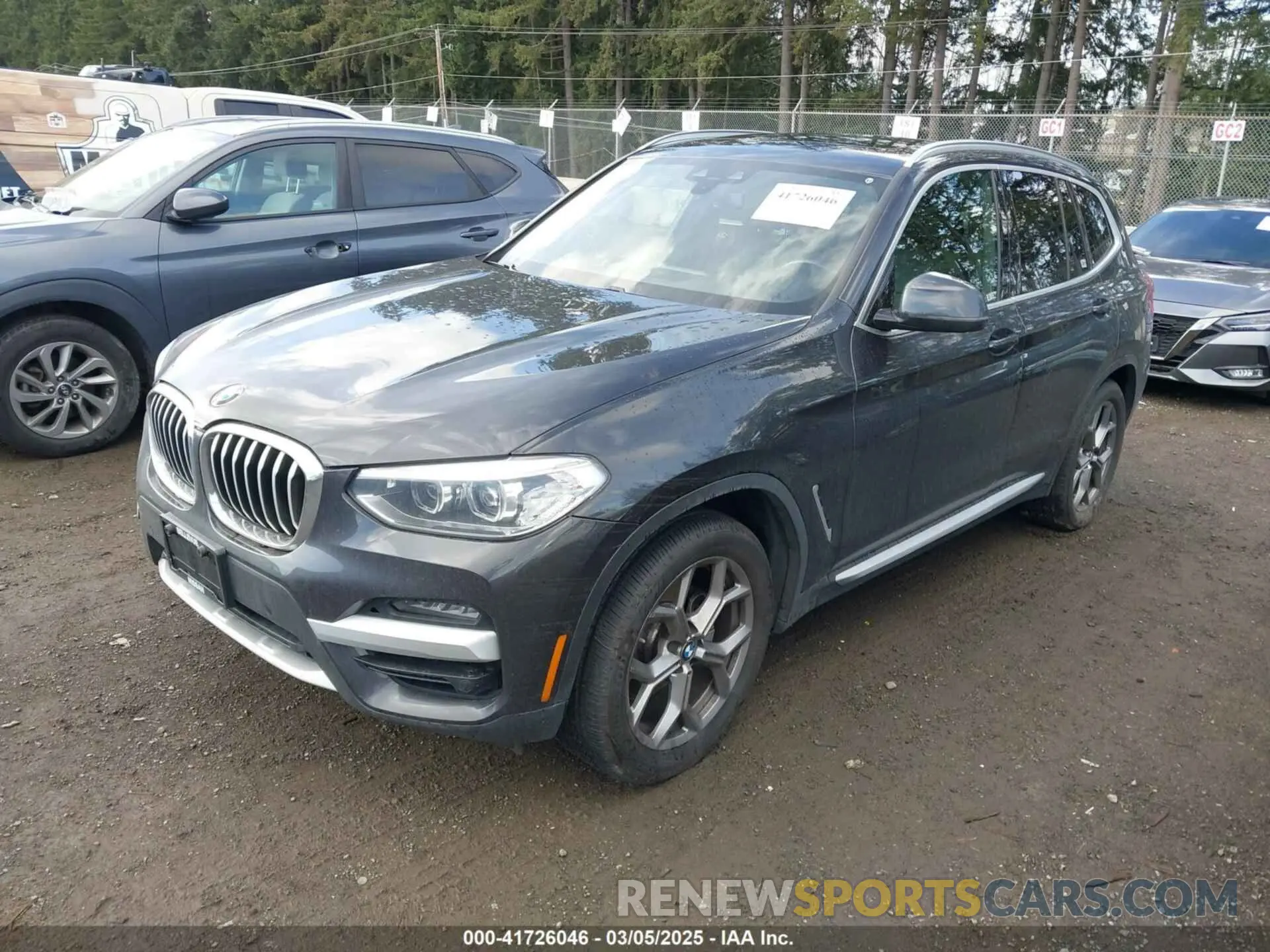 2 fotografías del automóvil dañado 5UXTY5C05M9F66561 BMW X3 2021