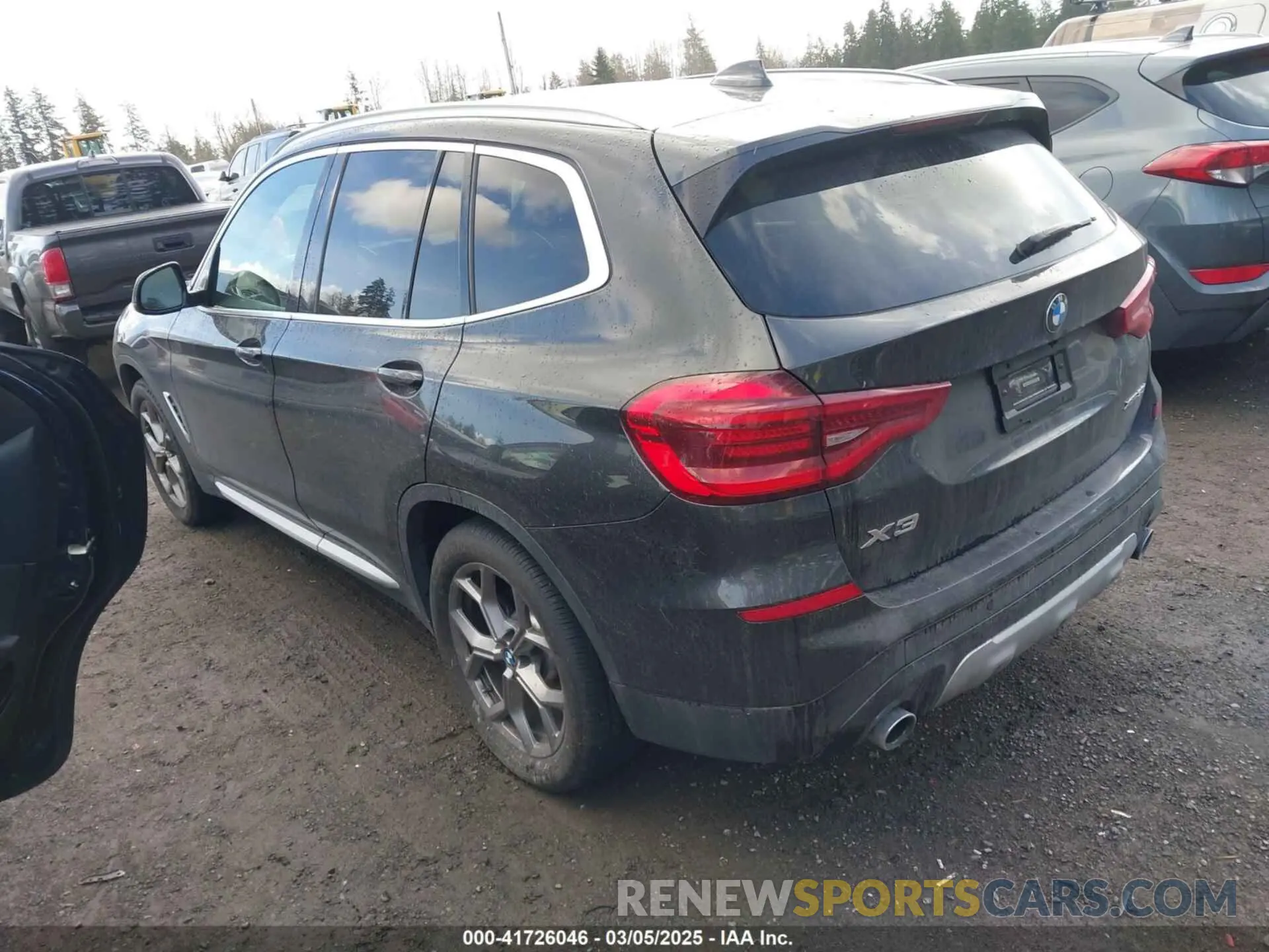 3 fotografías del automóvil dañado 5UXTY5C05M9F66561 BMW X3 2021