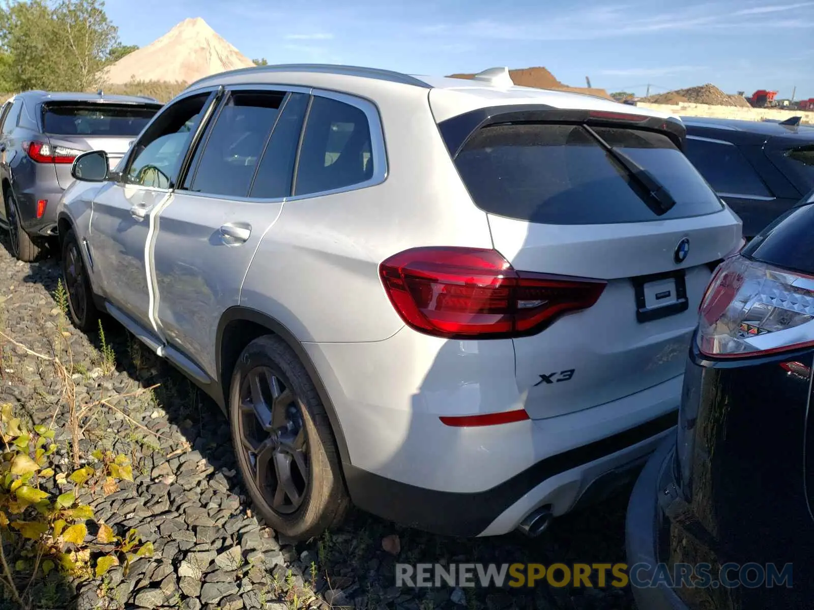 3 fotografías del automóvil dañado 5UXTY5C05M9F93209 BMW X3 2021