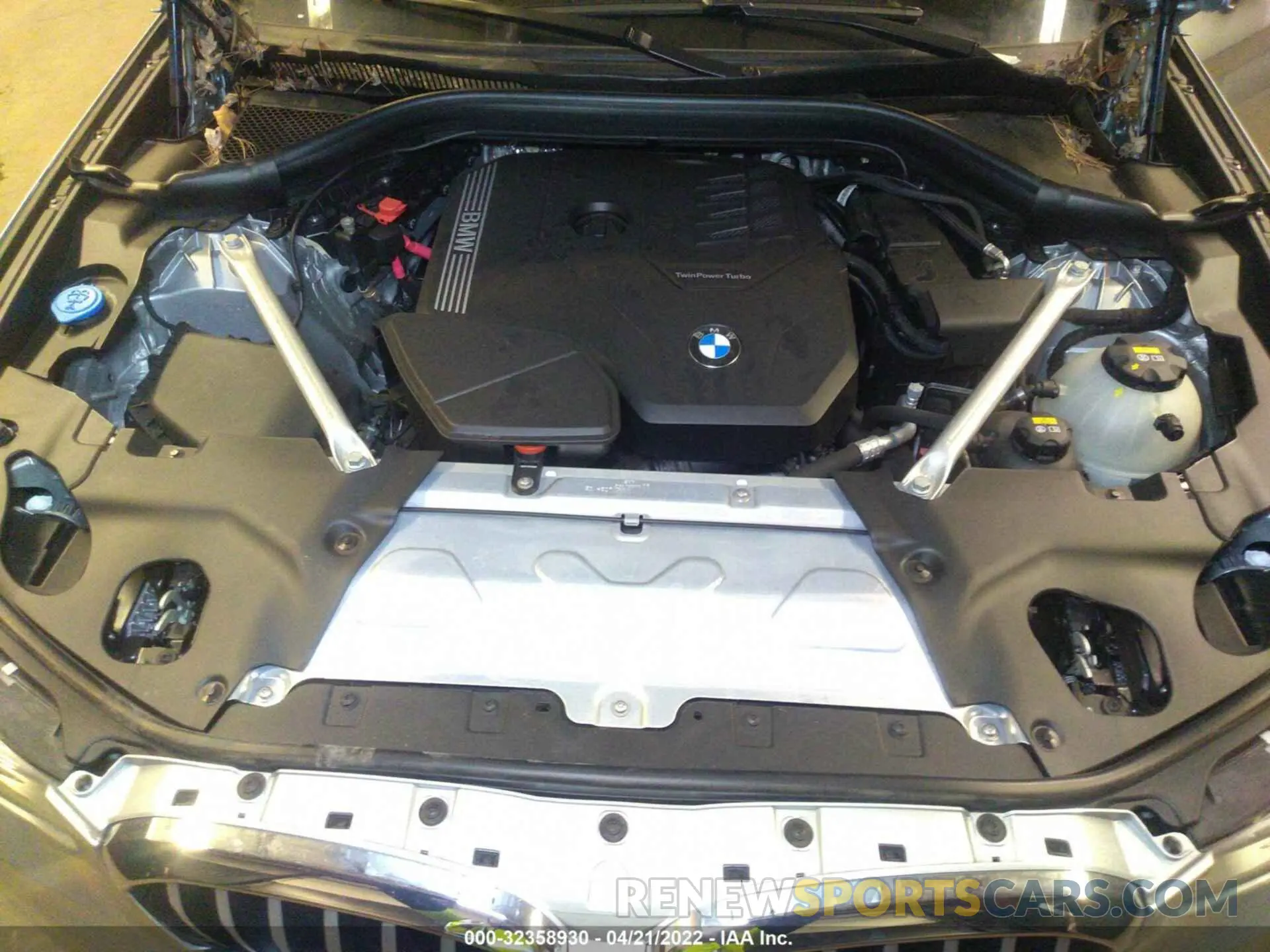 10 fotografías del automóvil dañado 5UXTY5C05M9F95820 BMW X3 2021