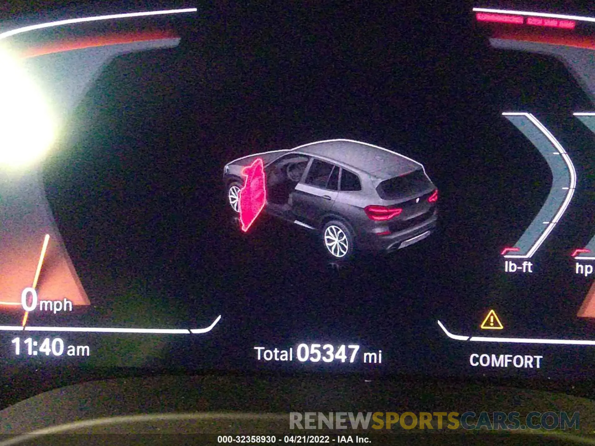 7 fotografías del automóvil dañado 5UXTY5C05M9F95820 BMW X3 2021