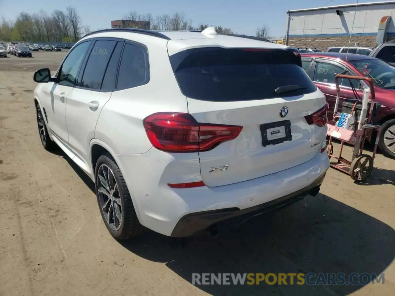 3 fotografías del automóvil dañado 5UXTY5C05M9H18905 BMW X3 2021