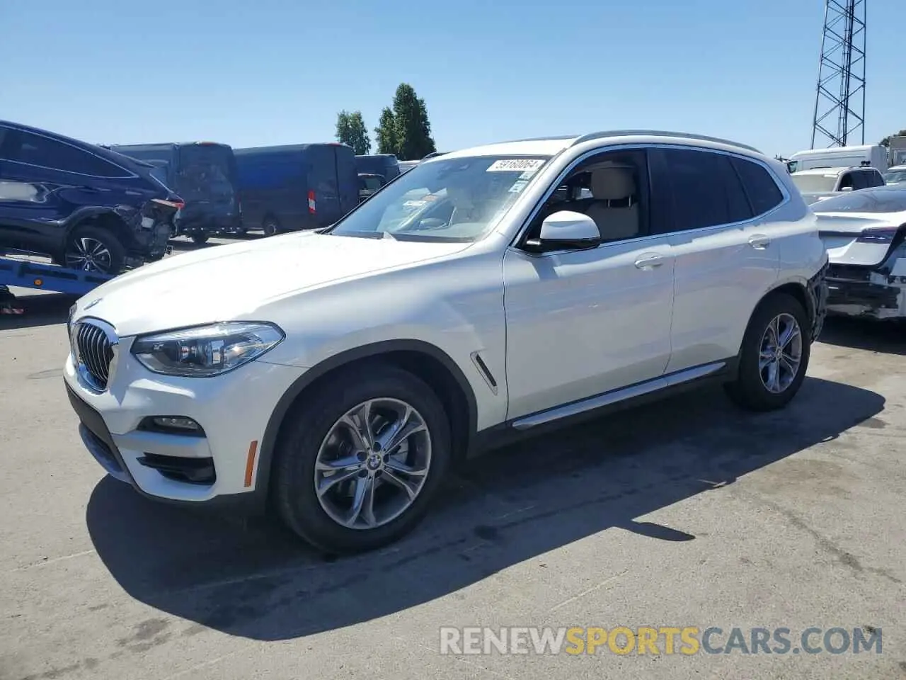 1 fotografías del automóvil dañado 5UXTY5C05M9H84614 BMW X3 2021