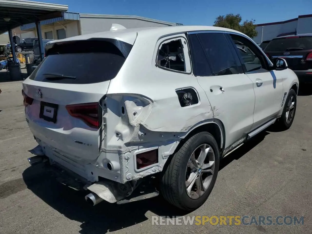 3 fotografías del automóvil dañado 5UXTY5C05M9H84614 BMW X3 2021