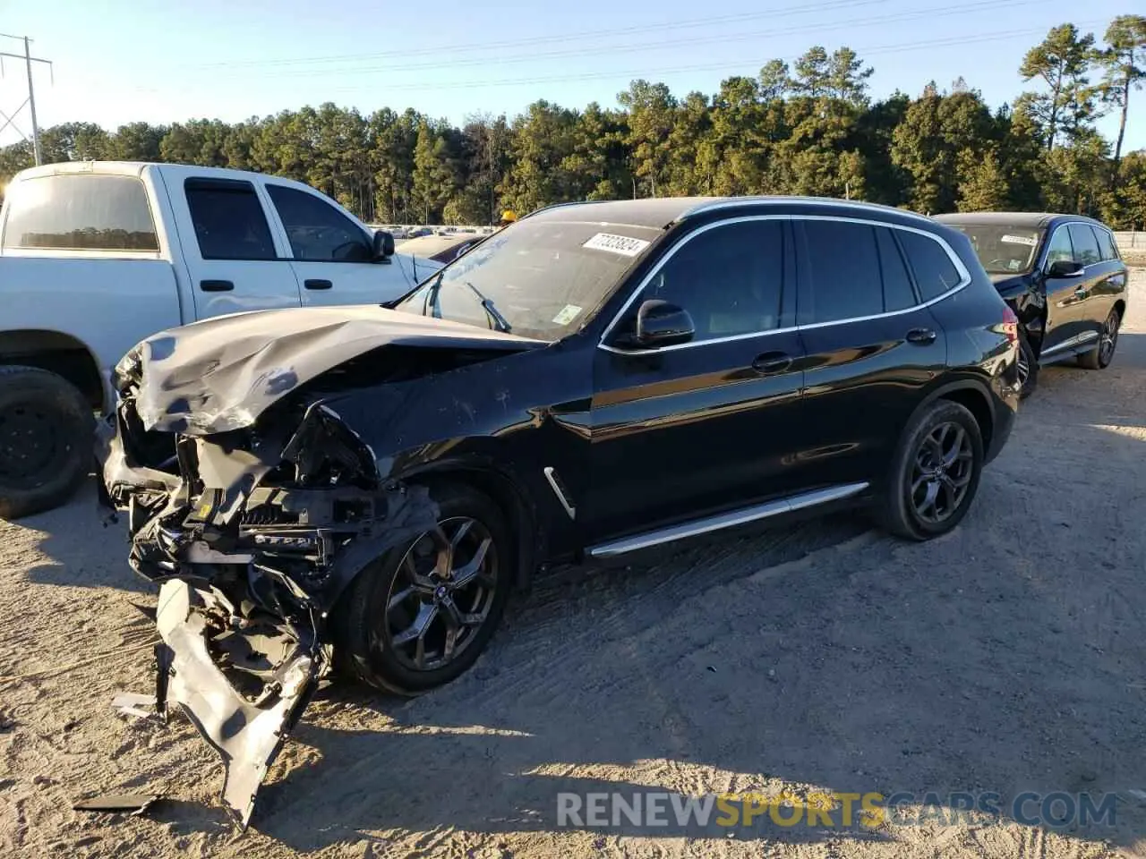 1 fotografías del automóvil dañado 5UXTY5C06M9D96257 BMW X3 2021