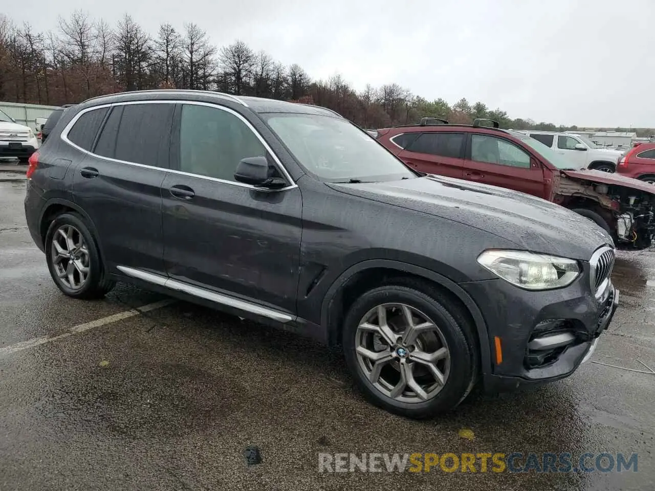 4 fotografías del automóvil dañado 5UXTY5C06M9E04499 BMW X3 2021